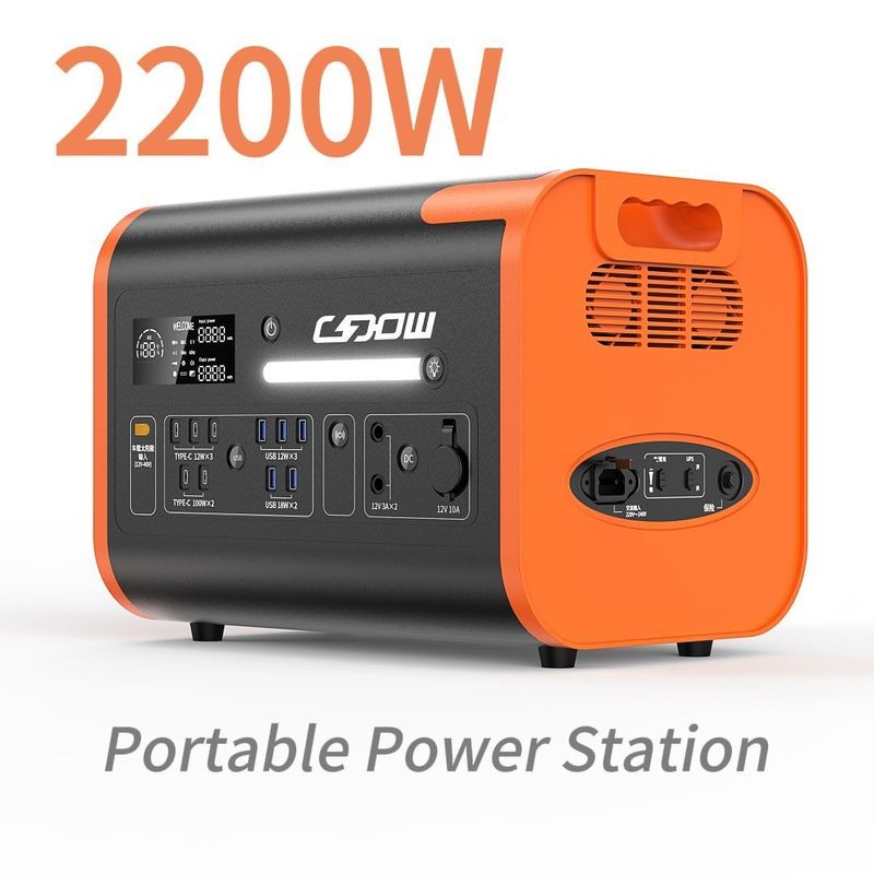 شارژ بی سیم 15W 2000Wh ایستگاه برق قابل حمل برای خانه و سفرهای کارآمد اتحادیه اروپا