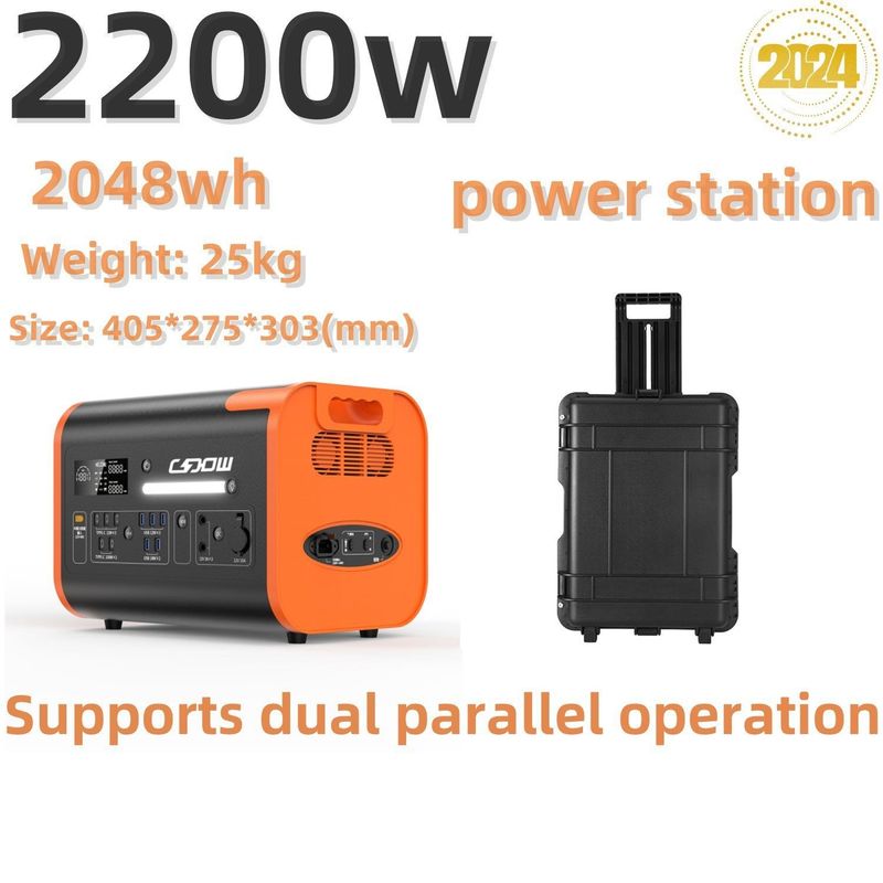 زمان شارژ 90 دقیقه ژنراتور خورشیدی قابل حمل 220V ± 5٪ ولتاژ خروجی AC برای سفر