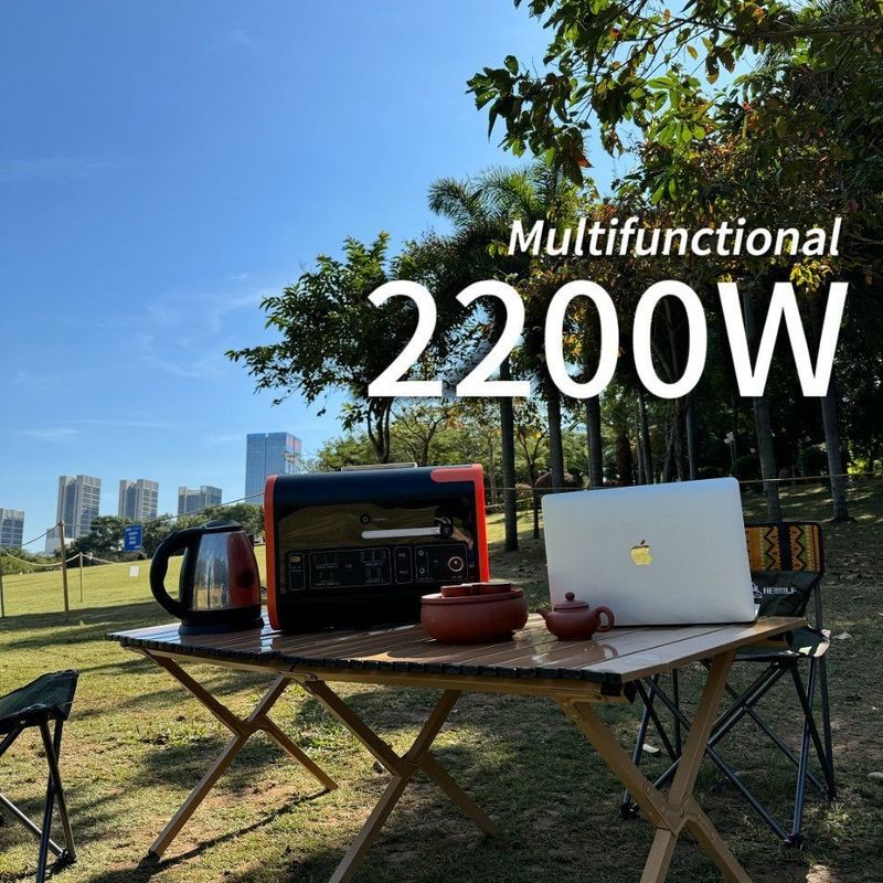 Un38.3/Msos گواهینامه 2200W ایستگاه برق بیرونی همراه با 2000W سیستم انرژی خورشیدی