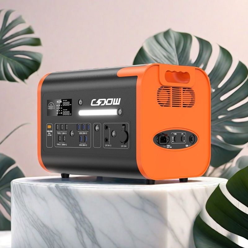 ژنراتور ذخیره انرژی اضطراری در فضای باز 2200W قدرت خروجی 2048wh ظرفیت