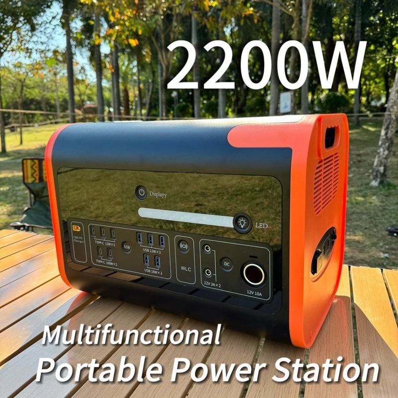 AT22 2200W/2048wh/40ah LiFePO4 ژنراتور خورشیدی ذخیره انرژی برای نیروگاه حمل و نقل