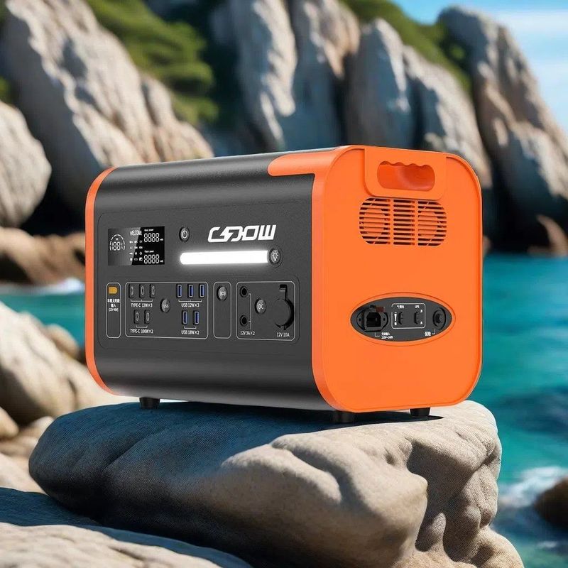 سیستم ذخیره سازی انرژی 2200W ژنراتور خورشیدی قابل حمل با منبع برق بدون وقفه