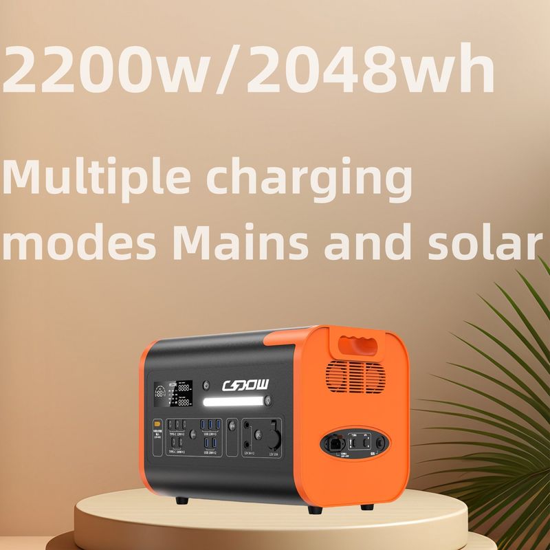 شارژ بی سیم 15W 40ah ایستگاه برق قابل حمل با قدرت بالا با چرخه عمر 2000 بار
