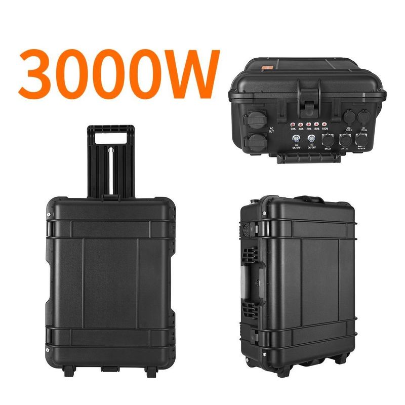 LT-30 پمپ برق قابل حمل با باتری LiFePO4 با ظرفیت 3000wh 3300W برای کمپینگ