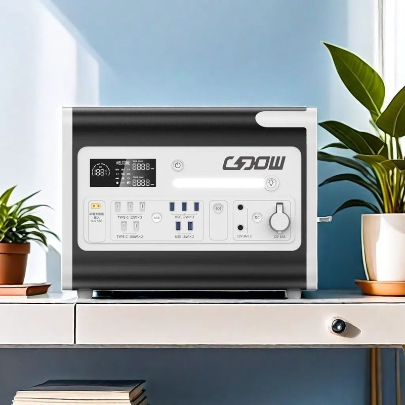 LiFePO4 2000W قابل حمل حالت شارژ پنل خورشیدی UPS برق تلفن همراه برای کمک های اضطراری