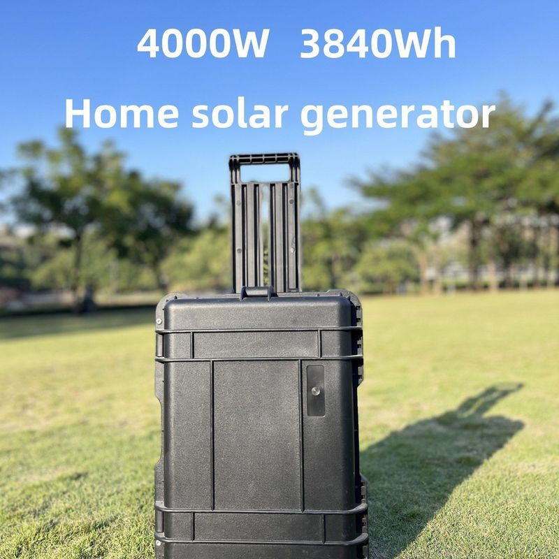 ذخیره انرژی در فضای باز باتری LiFePO4 4000W پنل خورشیدی قابل حمل ایستگاه برق کمپینگ
