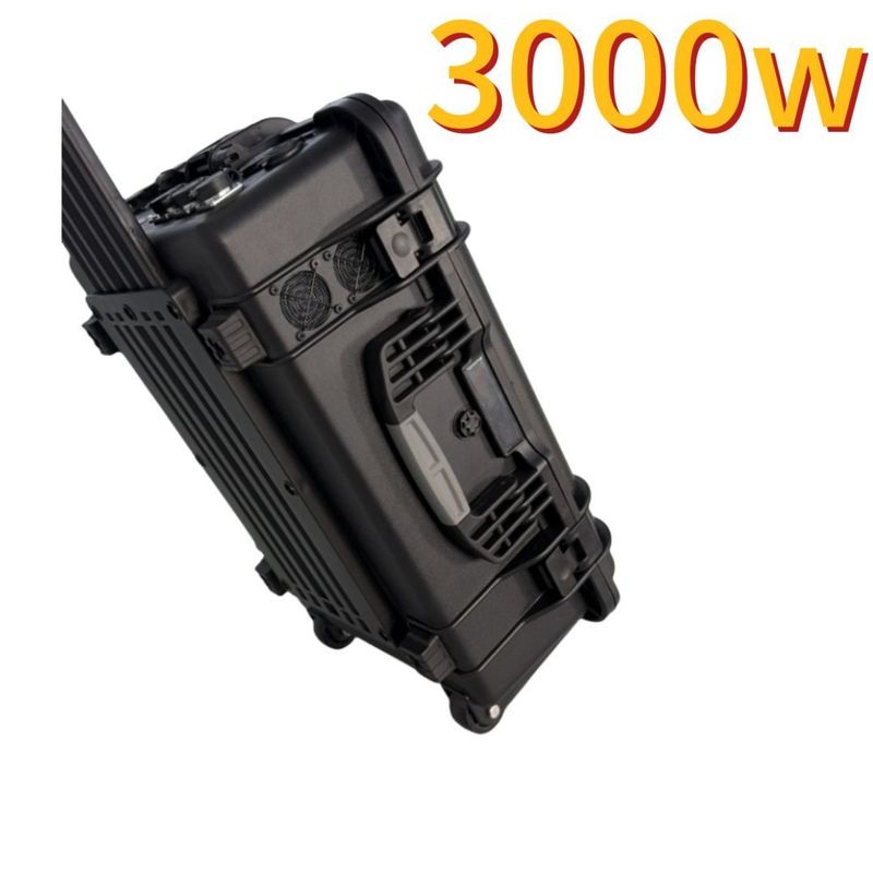 ژنراتور بدون سرنشین خورشیدی 3000W/3000wh62.5ah راه حل نهایی برای شرایط اضطراری در فضای باز