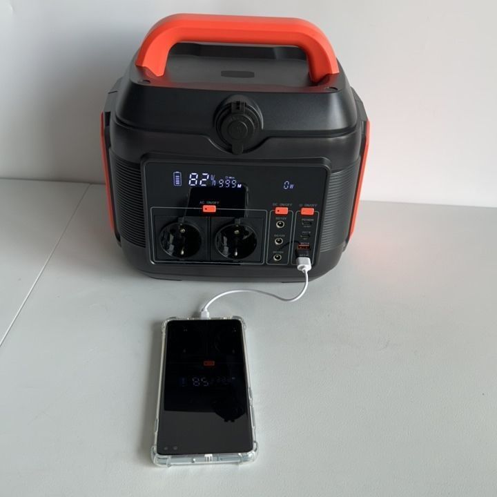 بانک برق اورژانسی 600W ایستگاه ذخیره سازی انرژی قابل حمل با چرخه عمر طولانی