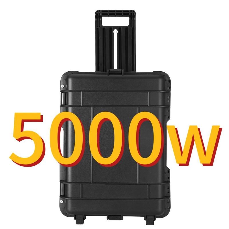 شارژ خودرو 5000W/100ah ظرفیت بزرگ باتری لیتیوم نیروگاه خورشیدی برای فضای باز