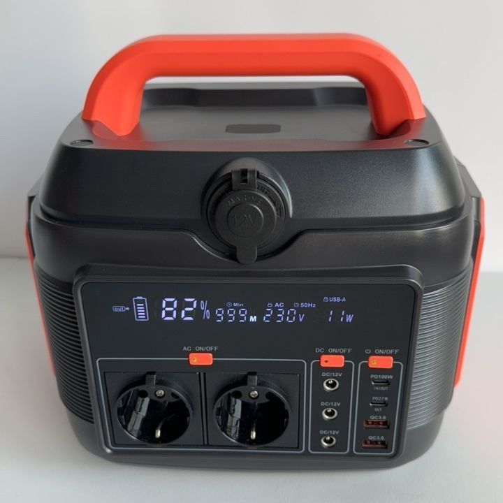 600W 576wh ایستگاه برق اضطراری خورشیدی قابل حمل برای بازار و فعالیت های بیرونی