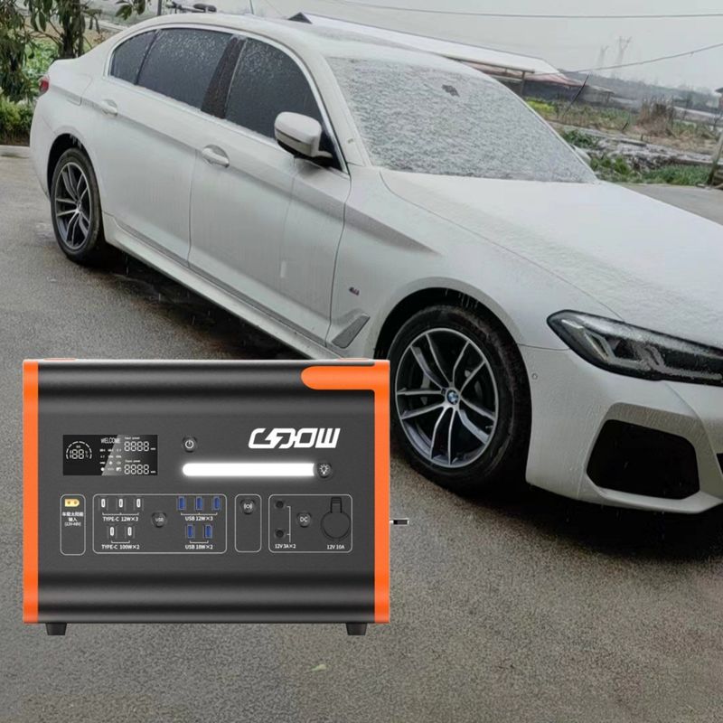 شارژ بی سیم 15W CE Un38.3 MSDS گواهینامه 2200W ایستگاه برق قابل حمل برای اورژانسی