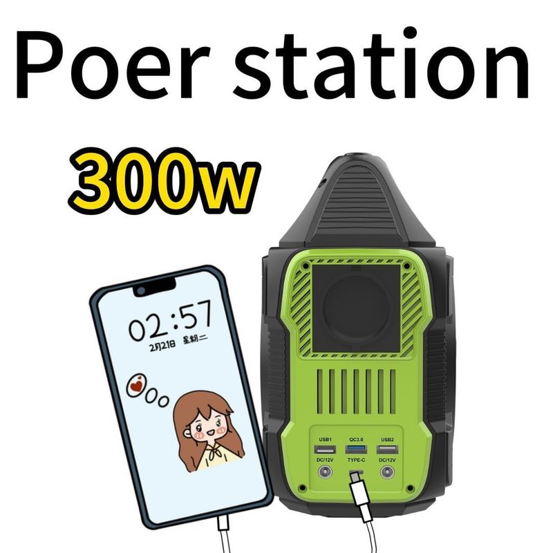 باتری قابل حمل 200W/300W/600W/1500W ژنراتور خورشیدی در حالت آماده در ایستگاه برق