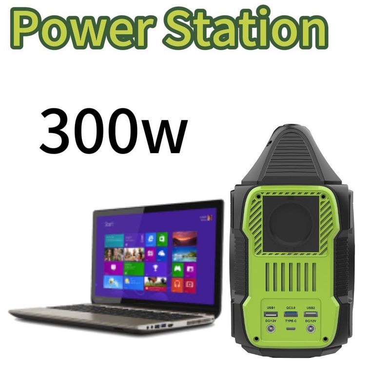 ژنراتور اینورتر قابل حمل چند منظوره 300W/288wh برای راه حل برق بیرونی