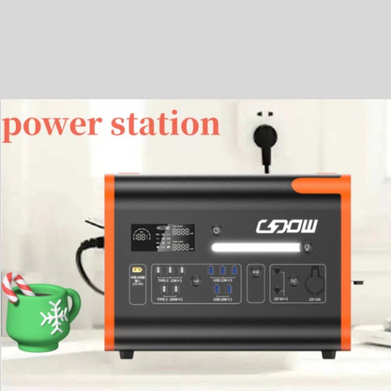 2200W / 2048wh ایستگاه برق قابل حمل با خانه ضد آتش و اینورتر امواج سینوس خالص