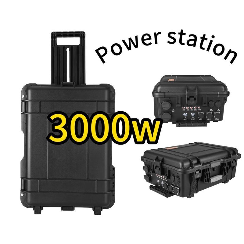 باتری لیتیوم 3000W 1000W ایستگاه برق تلفن همراه اضطراری در فضای باز CE.Un38.3 گواهینامه