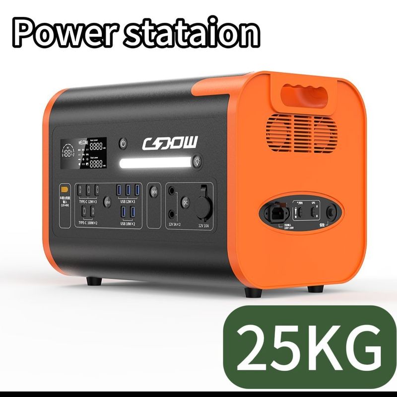 LiFePO4 500W 2200W شارژ بی سیم سیستم انرژی خورشیدی قابل حمل ایستگاه برق قابل حمل
