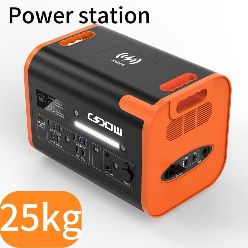 2200W AC DC نوع C باتری برق پشتیبان اضطراری ایستگاه برق قابل حمل سفارشی