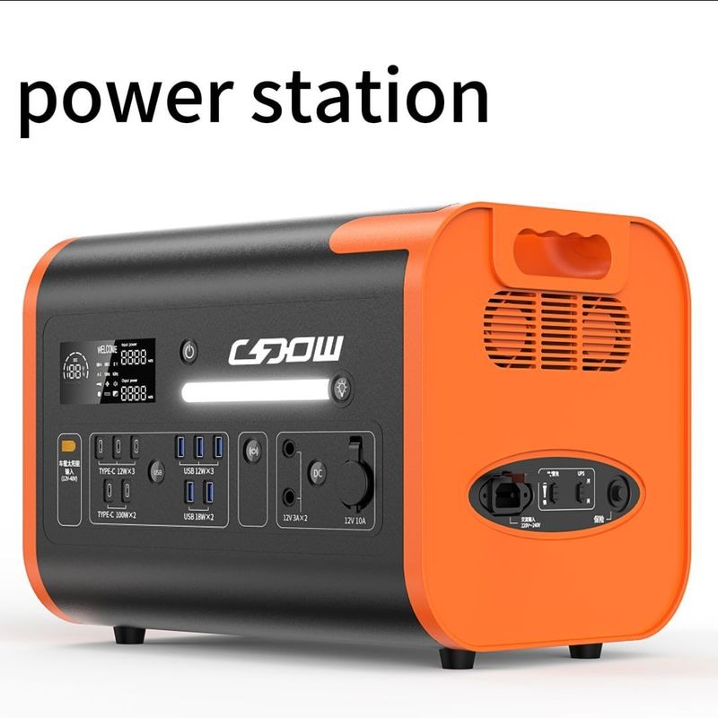 800W Max شارژ خورشیدی ایستگاه برق قابل حمل خودرو با موج خالص Sine Wave Output Waveform