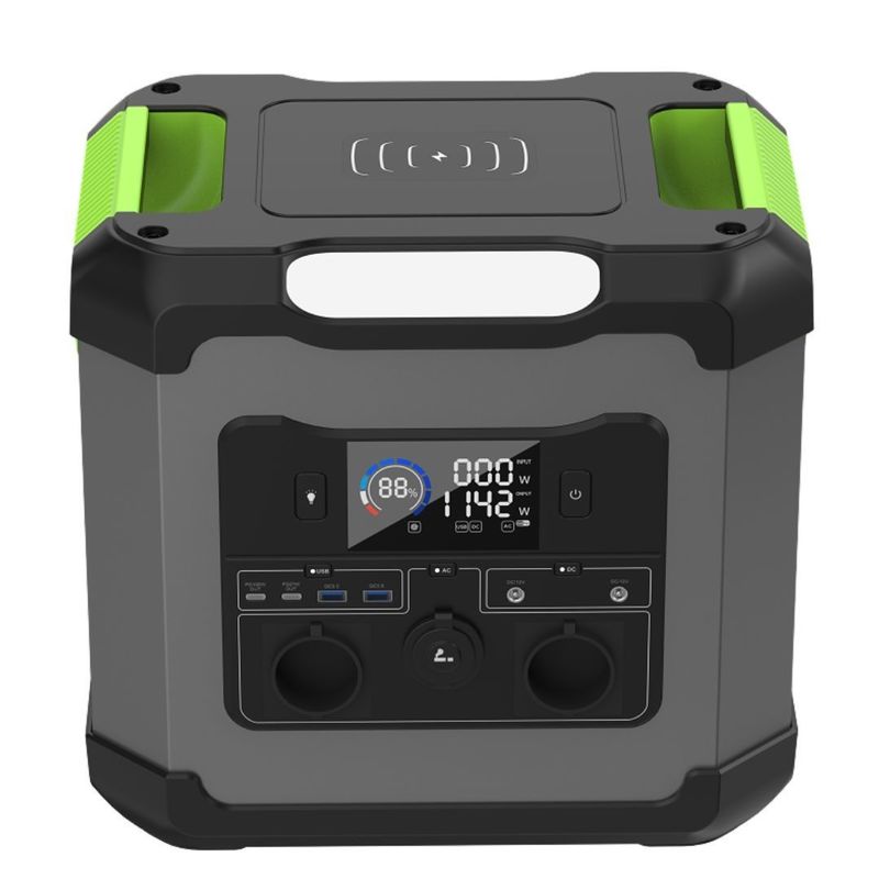12V-13V/10A خروجی DC 1500W/1344wh ایستگاه برق قابل حمل برای نیازهای خانگی در فضای باز