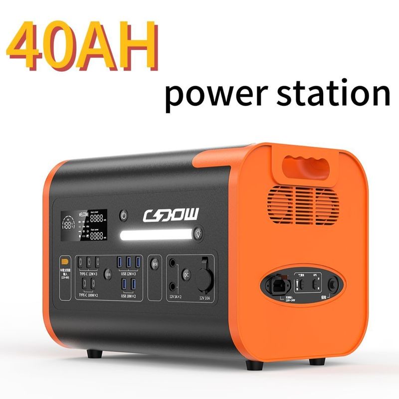 2200W/40ah ایستگاه برق قابل حمل پشتیبانی پنل خورشیدی شارژ برای قدرت آسان در فضای باز
