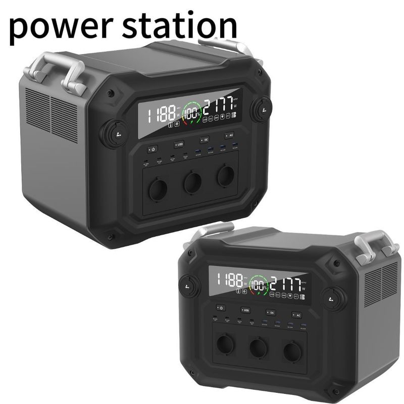 ذخیره انرژی ایستگاه برق قابل حمل با 1200W AC ورودی و 3600W/3430.4wh ظرفیت