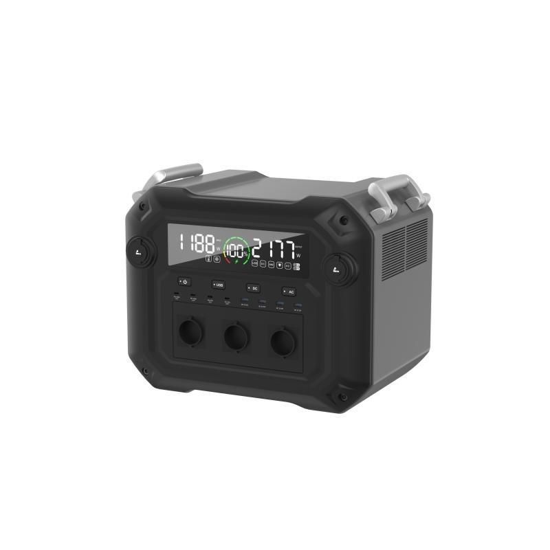 2500W تمام خروجی سوکت ایستگاه برق USB سیستم ذخیره سازی انرژی با قدرت خروجی AC