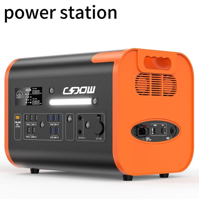 نیروگاه قابل حمل برای خانه و کمپینگ در فضای باز 2200W 1500W ژنراتور پنل خورشیدی