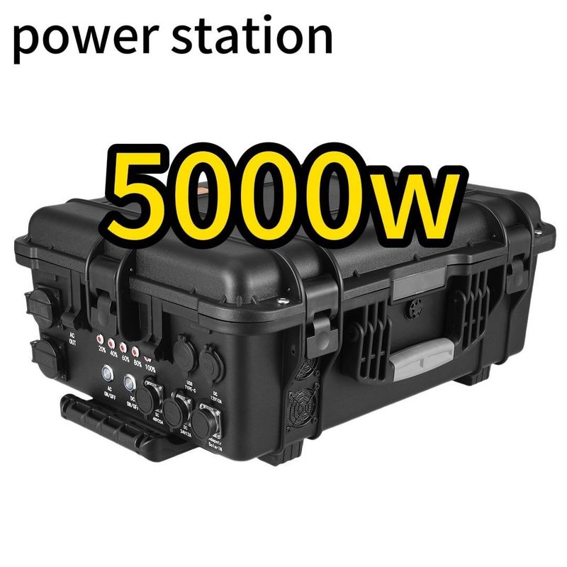 LT-50 5000W ایستگاه برق قابل حمل در فضای باز با مواد شیل آلبوم ABS