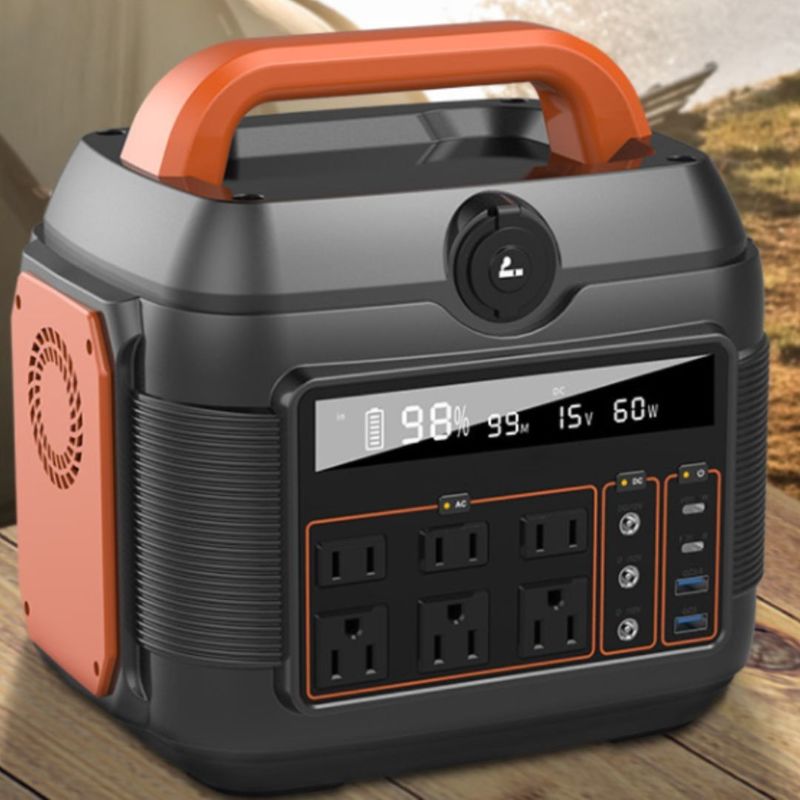 220 ولت 50 هرتز/110 ولت 60 هرتز AC خروجی 6 Kg/576 Wh/600 W/300 W/5000 W ایستگاه برق قابل حمل