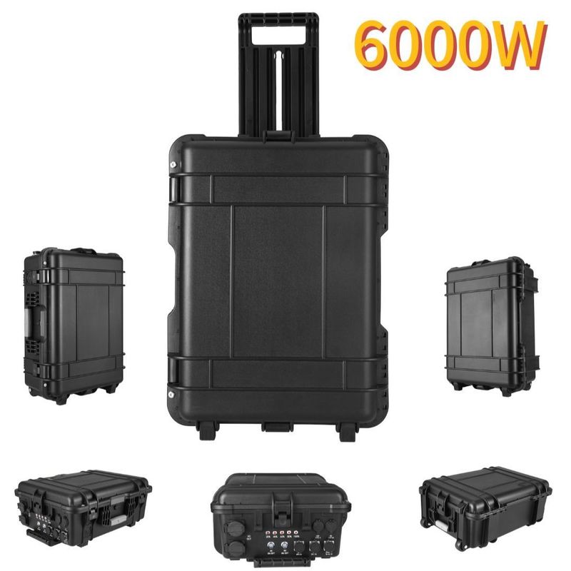 جریان خروجی AC 15A Max 6000W شارژر USB در فضای باز برای سفر، کمپینگ و موارد اضطراری