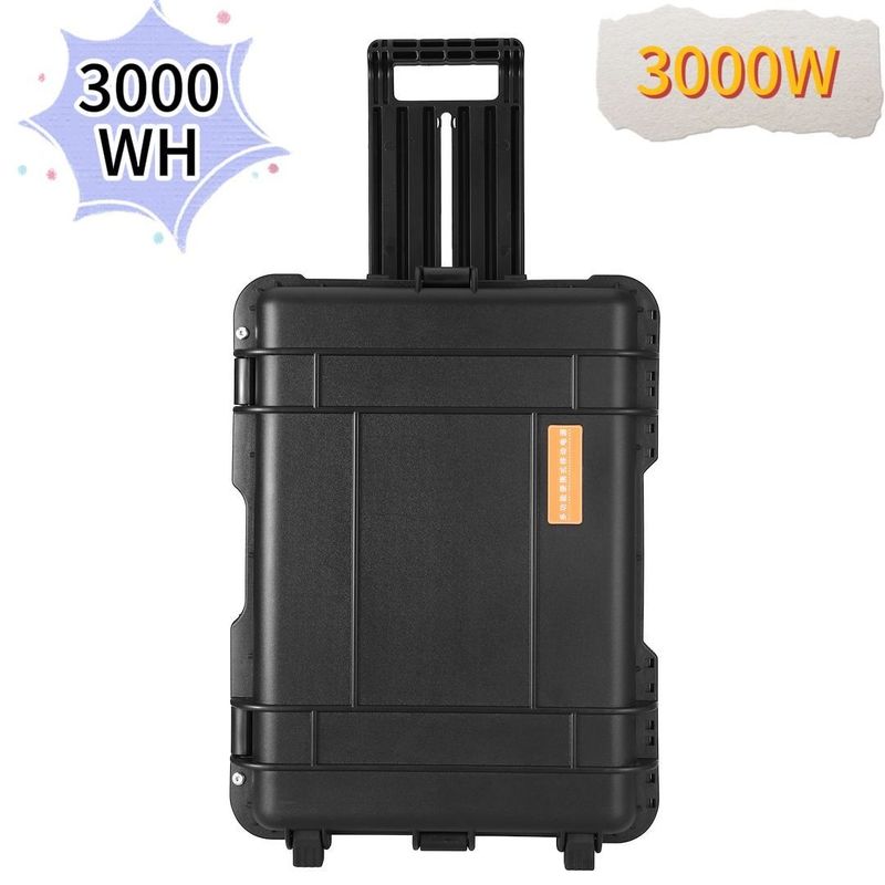 CE.Un38.3 مرکز برق خورشیدی قابل حمل 3000W/3000wh برای کمپینگ و اورژانسی