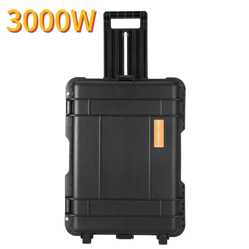 3000W جعبه سیاه کشش قابل حمل نیروگاه خورشیدی بادی 2kw LiFePO4 باتری لیتیوم