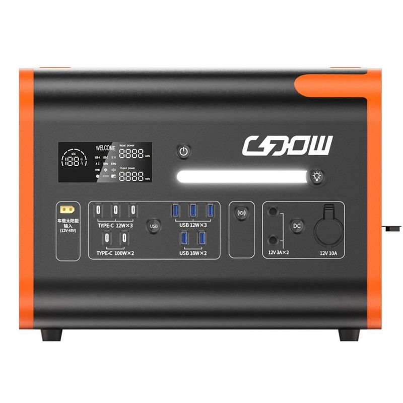 40ah/2200W/2048wh گرم نارنجی خانه قابل حمل ذخیره انرژی ایستگاه برق برای فضای باز