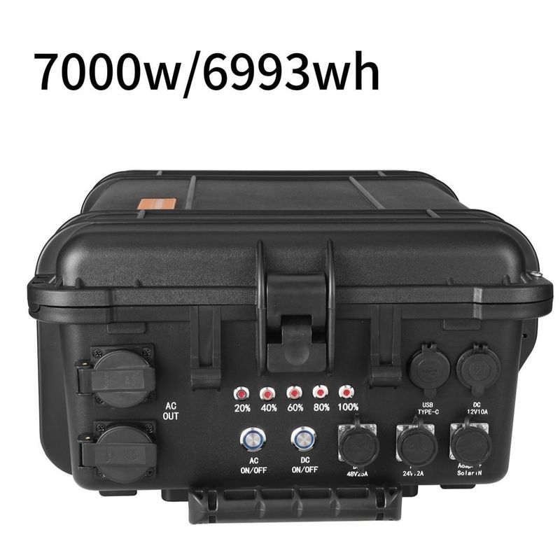 مواد پوسته ای ABS آلیاژ ایستگاه خورشیدی قابل حمل 3000W/5000W/7000W 4000W برای فضای باز