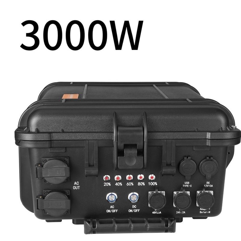 ژنراتور انرژی قابل حمل 3000W/3000wh ایستگاه برق برای تامین برق اضطراری در فضای باز