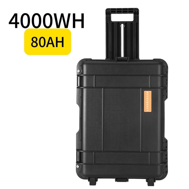 مخزن انرژی در فضای باز کمپینگ 80ah/4000W ایستگاه برق قابل حمل برای تجهیزات تلفن همراه