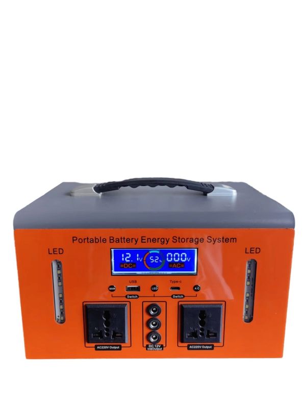 XT500 500W / 110V / 220V شارژر کمپینگ در فضای باز ایستگاه برق قابل حمل با آداپتور DC