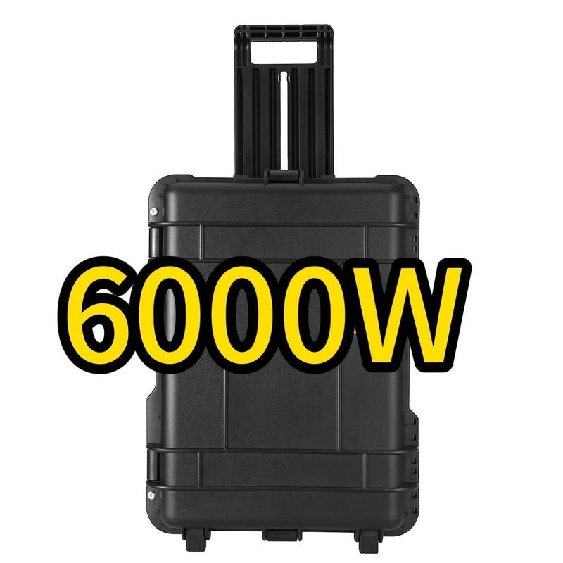 6000W قابل حمل 6216wh کمپینگ 230V لیتیوم آهن فوسفات باتری نیروگاه برای قدرت